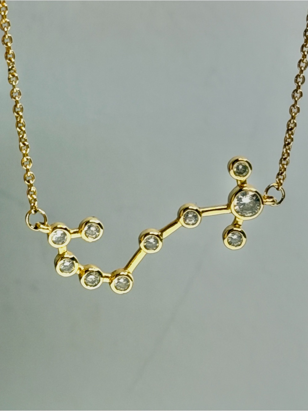 Scorpio Constellation Necklace sterling